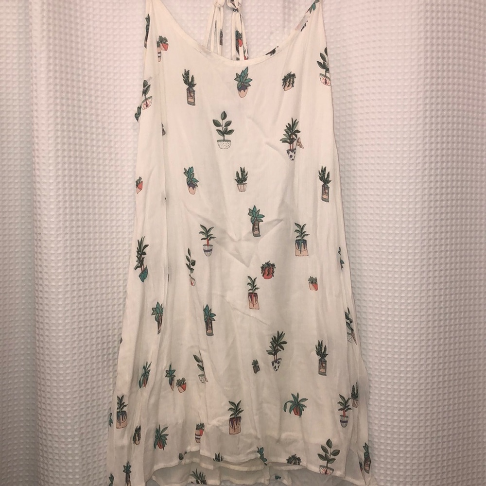 White tank cactus dress
